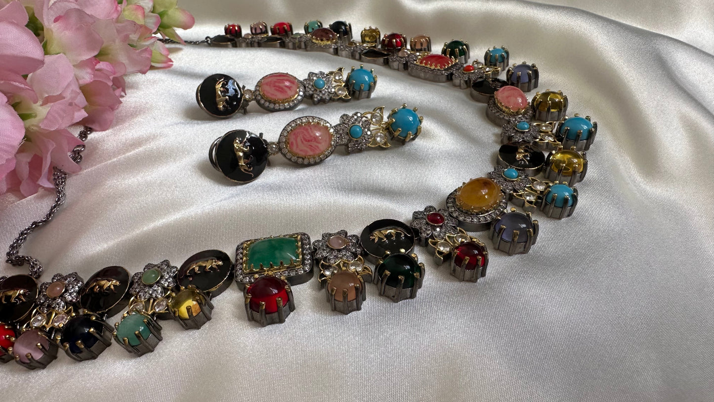 sabyasachi inspired necklace set with earrings