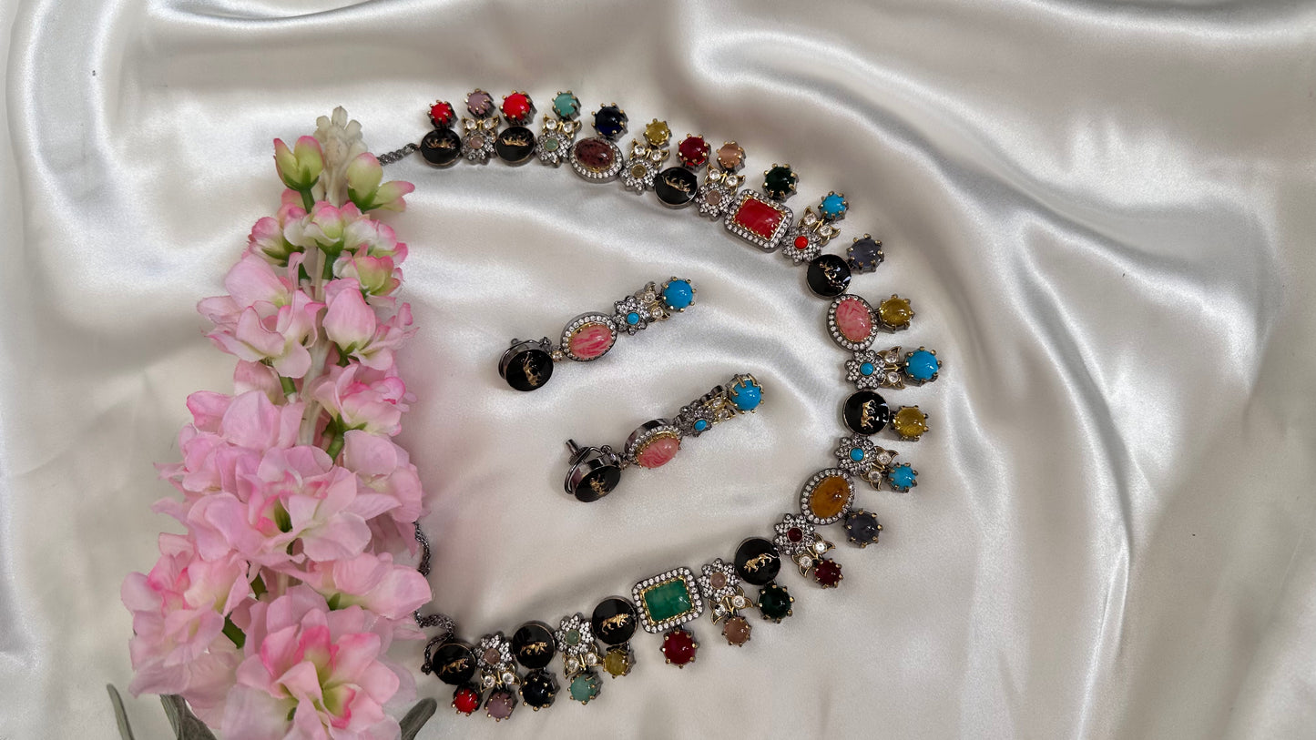 sabyasachi inspired necklace set with earrings