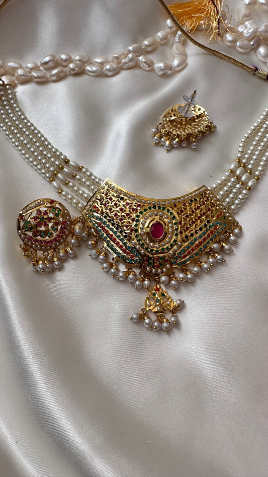 Reall jadau choker or necklace set