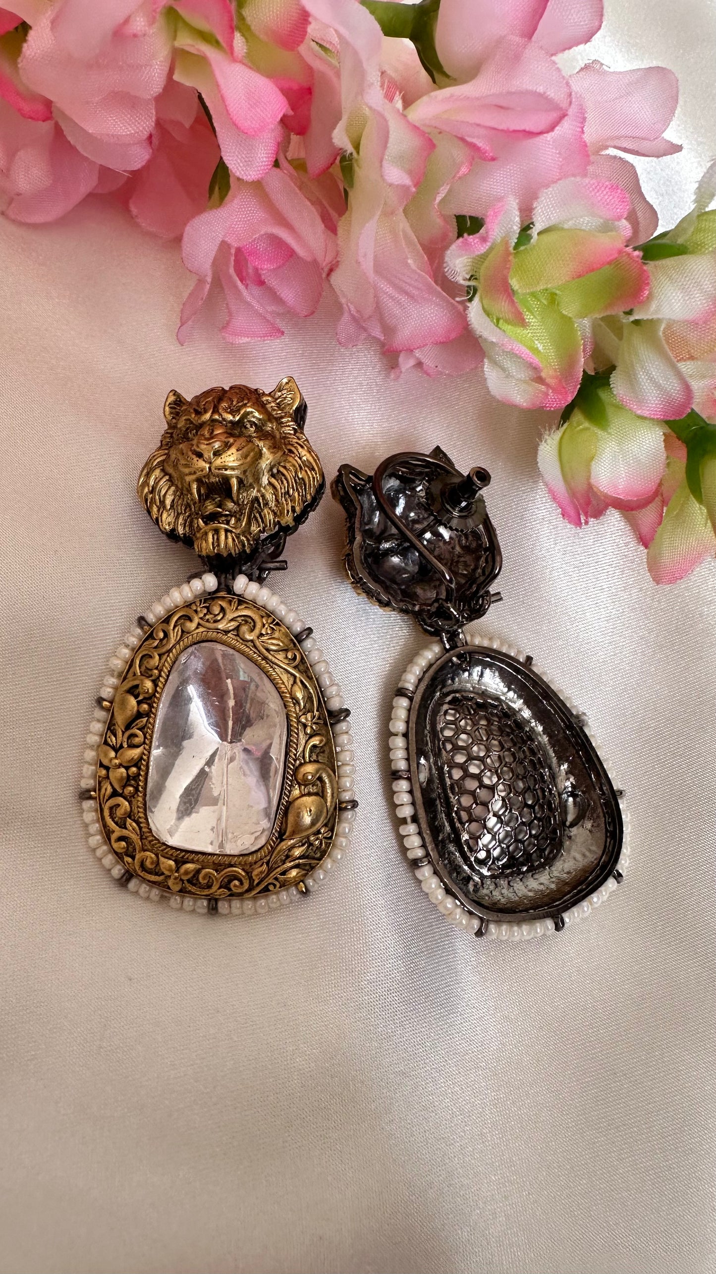 Sabyasachi inspired Uncut kundan earrings