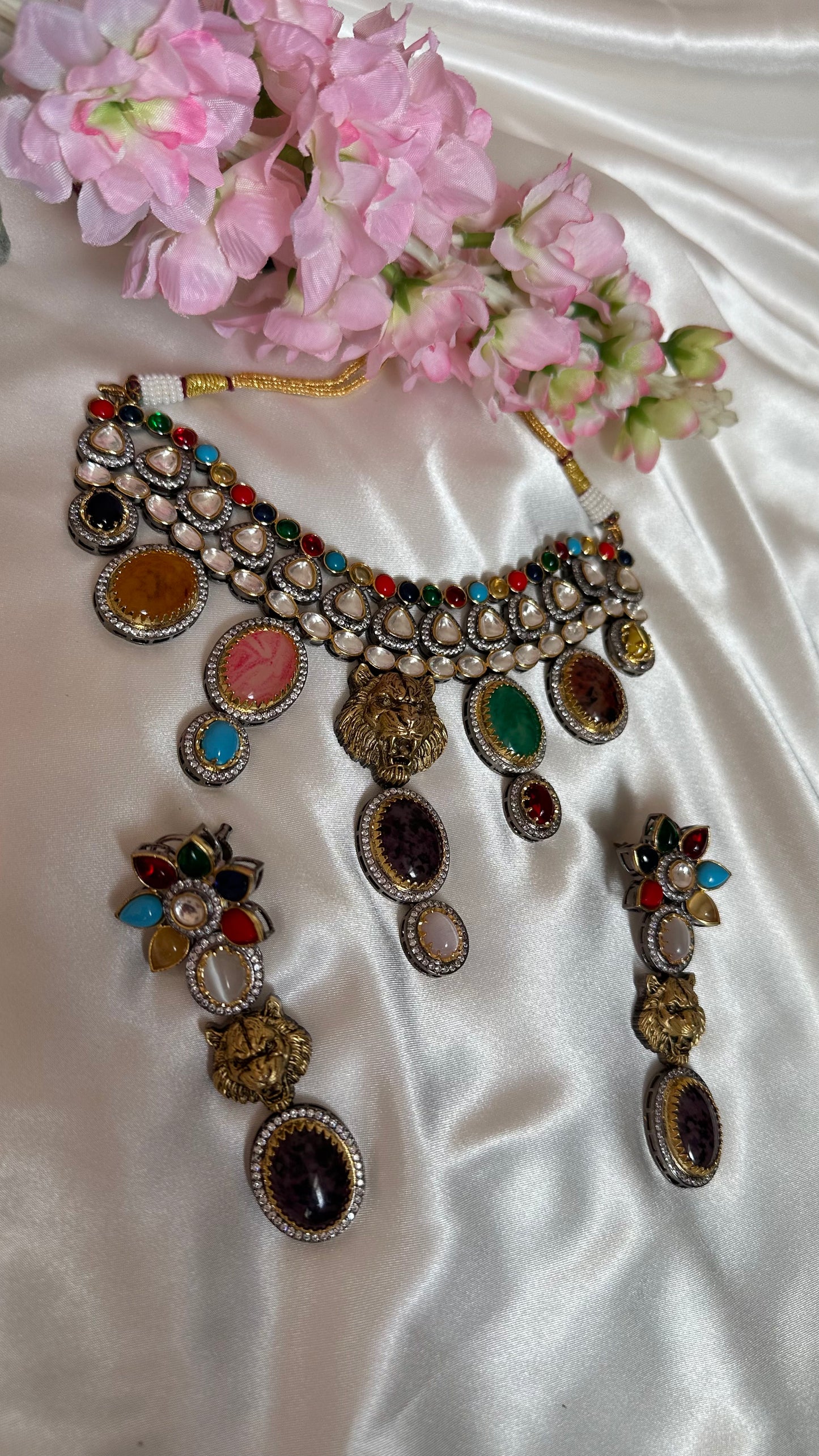 sabyasachi inspired uncut kundan choker
