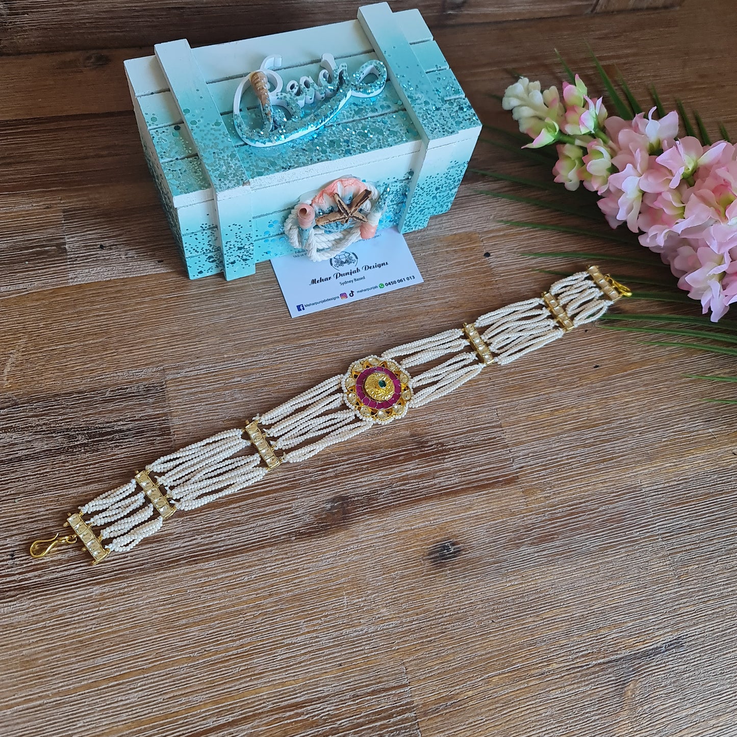 Head band pachi kundan