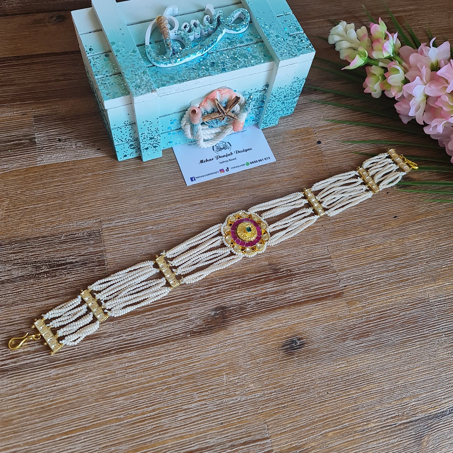 Head band pachi kundan