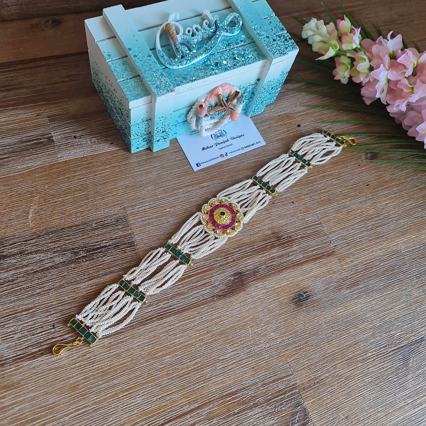 Head band pachi kundan