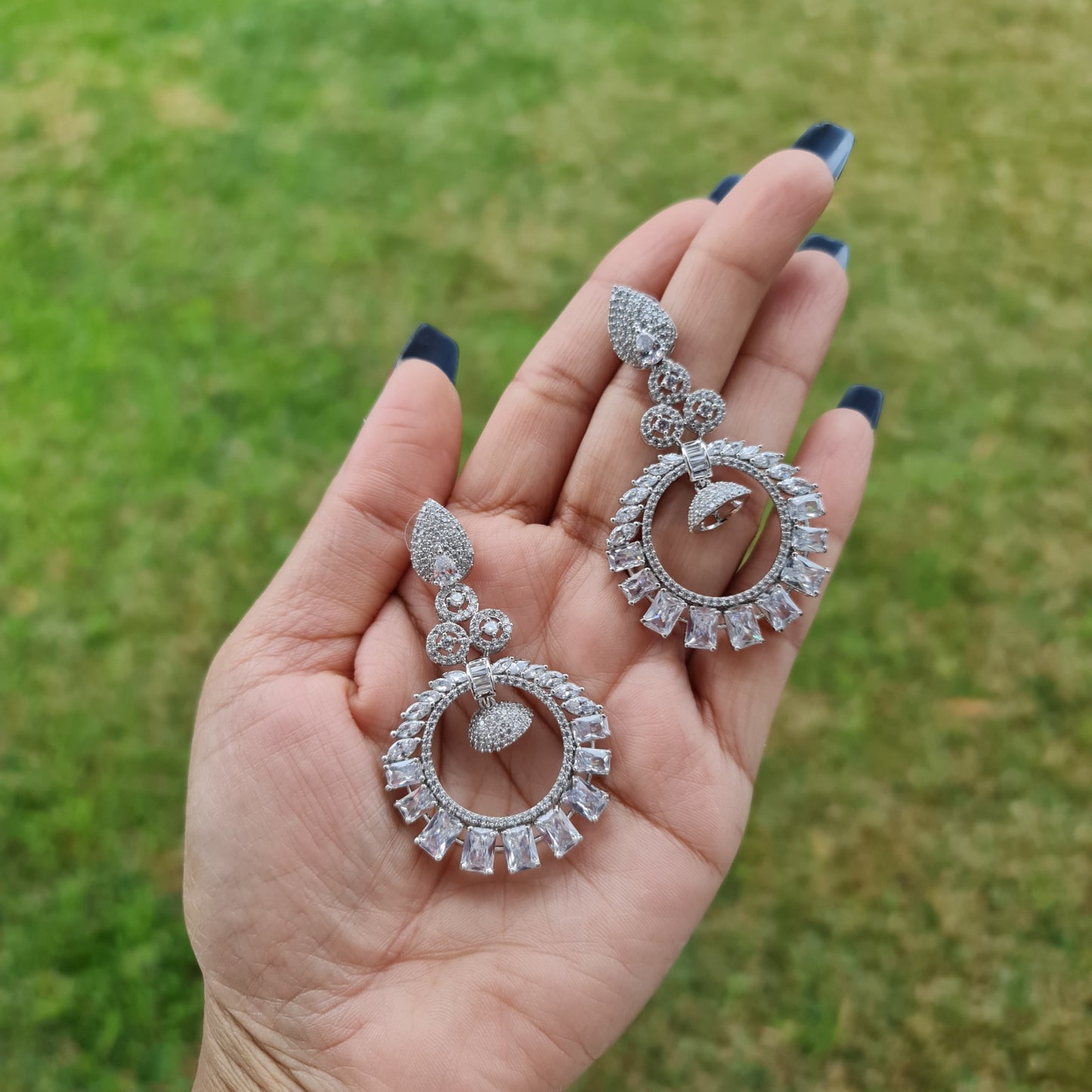American diamond earrings
