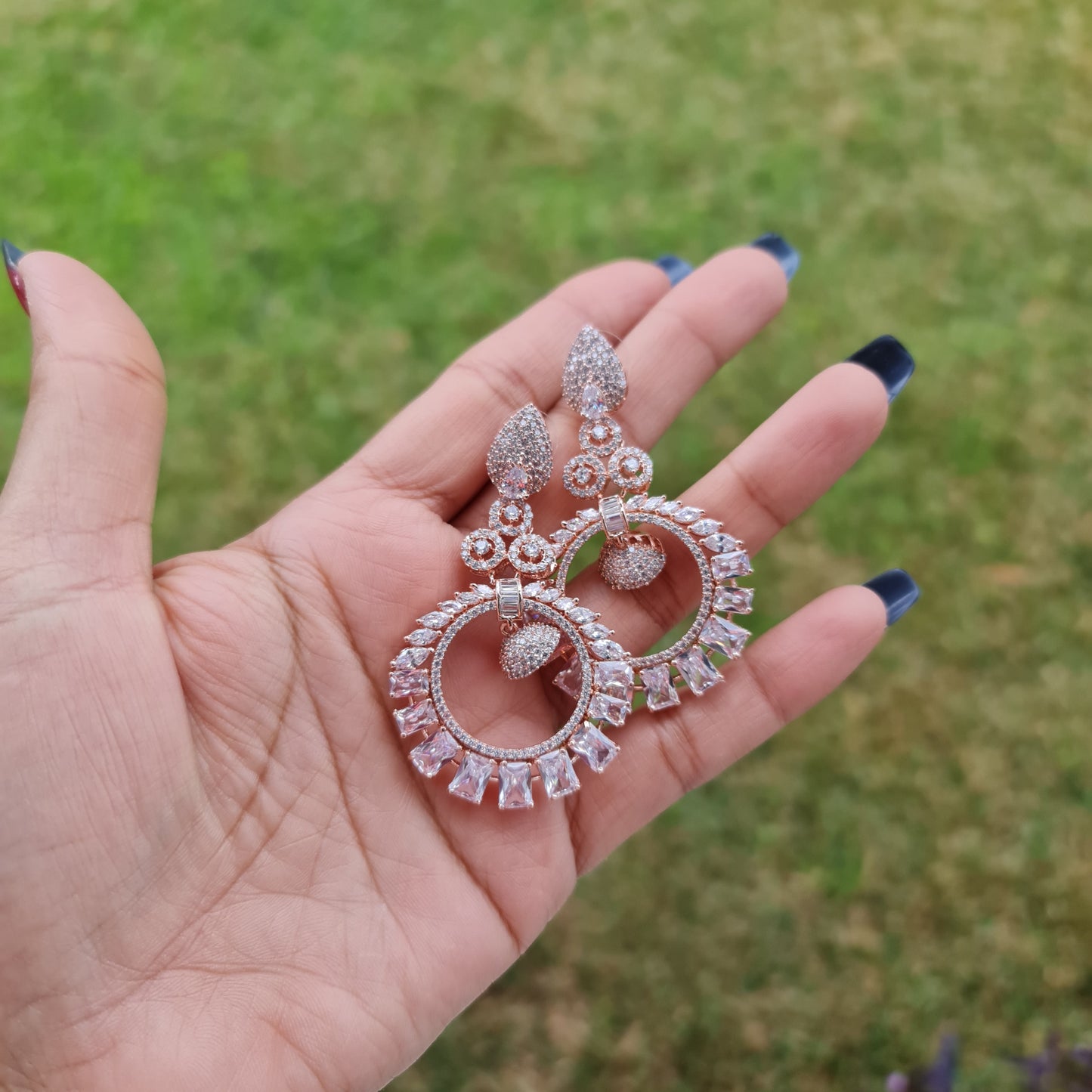 American diamond earrings