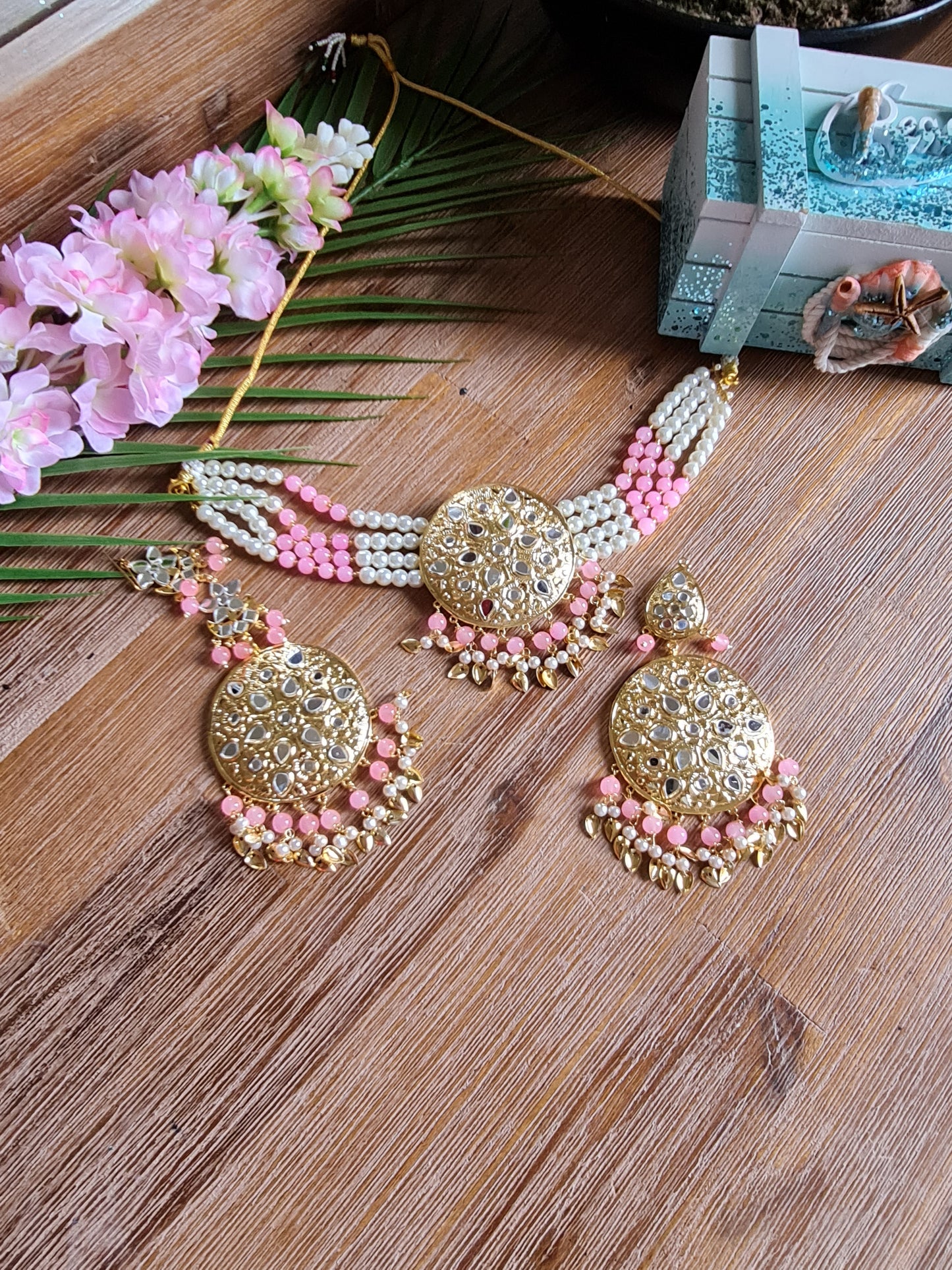 Mehraab mirrior punjabi choker set