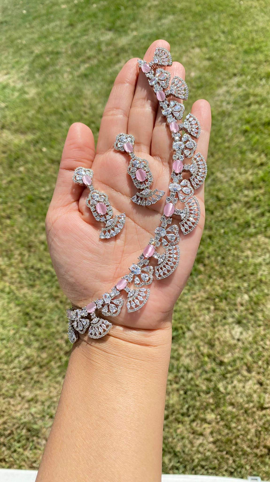 Heera american diamond necklace