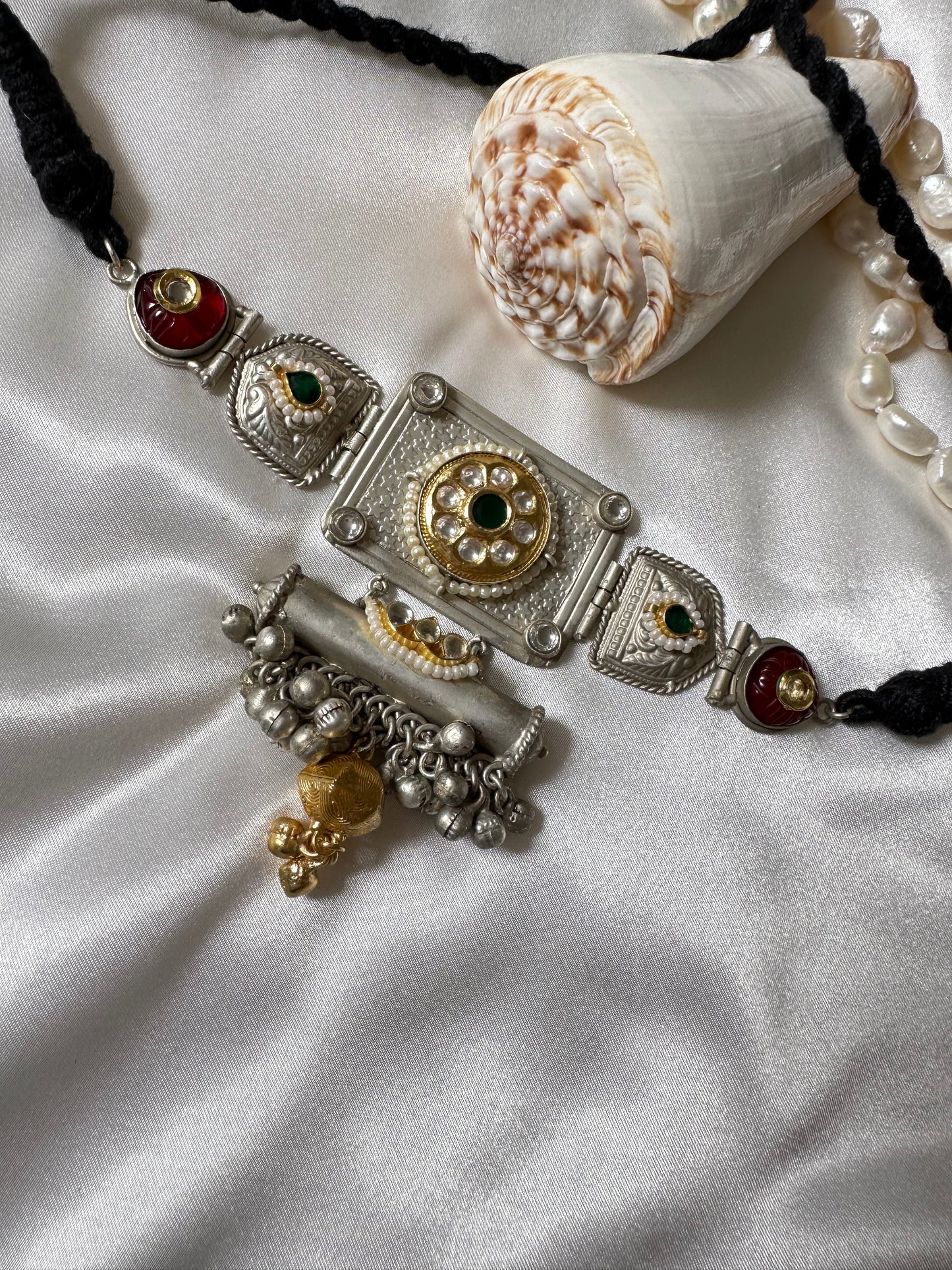 Banjara choker pachi and silver