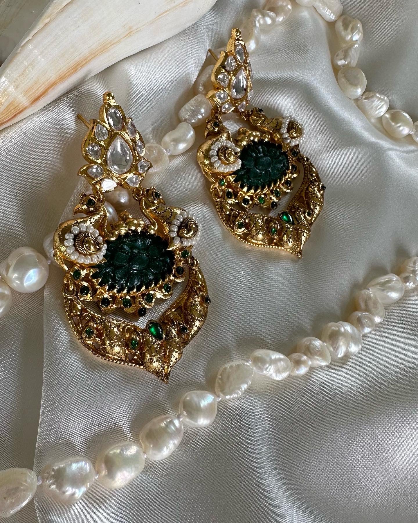 antique look earrings