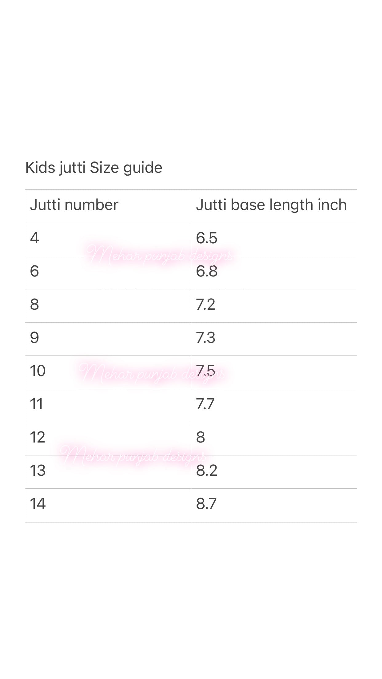 golden kids punjabi jutti
