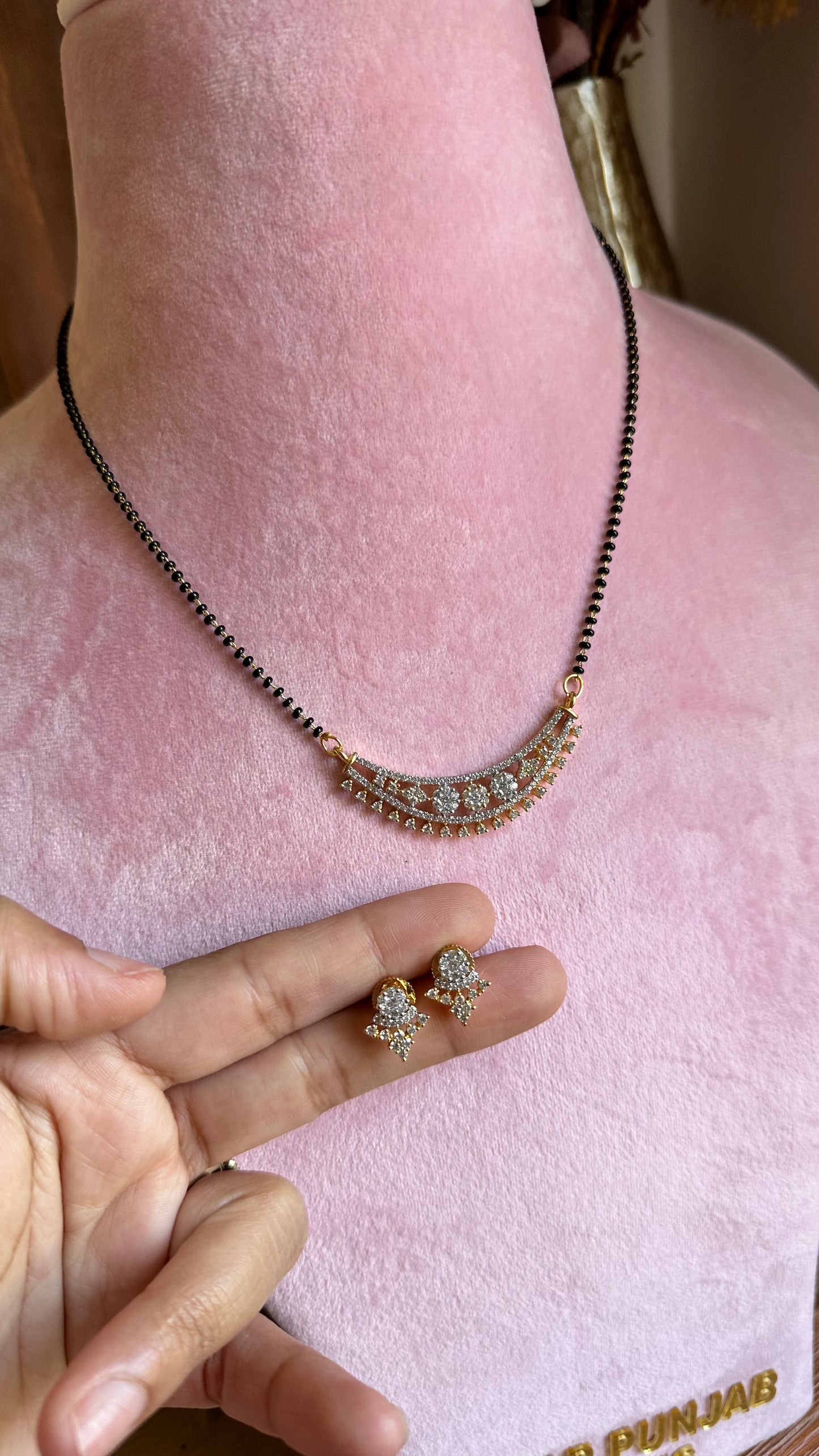 Mangalsutar American diamond