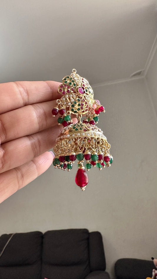 Real jadau jhumka