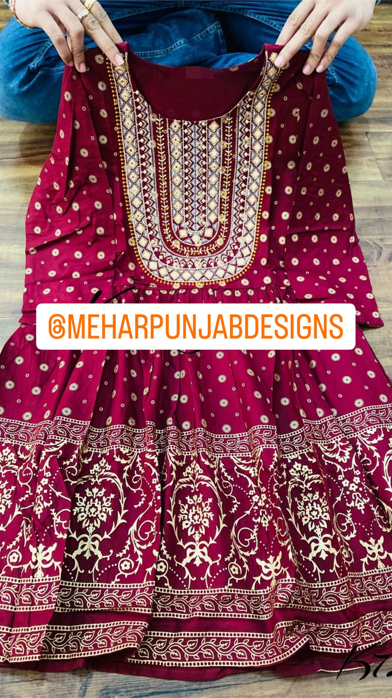Light Maroon short kurti