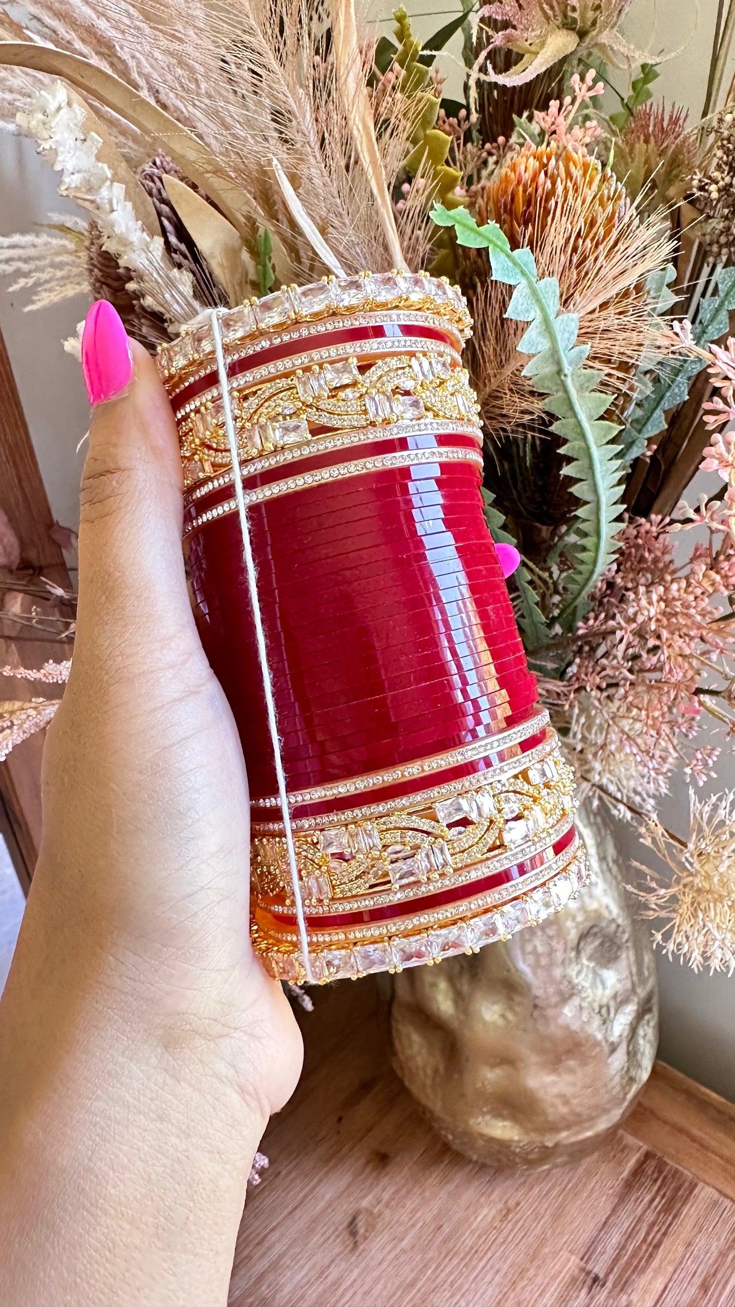 American diamond bridal choora