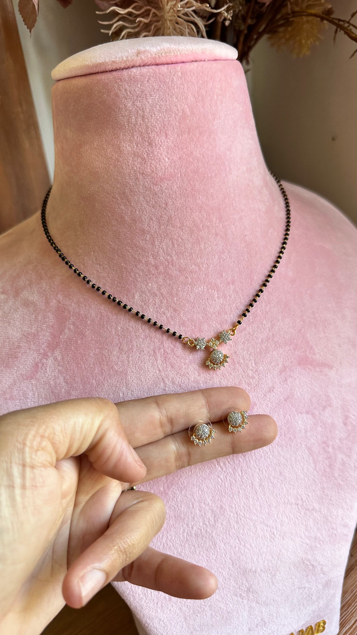 Mangalsutar American diamond