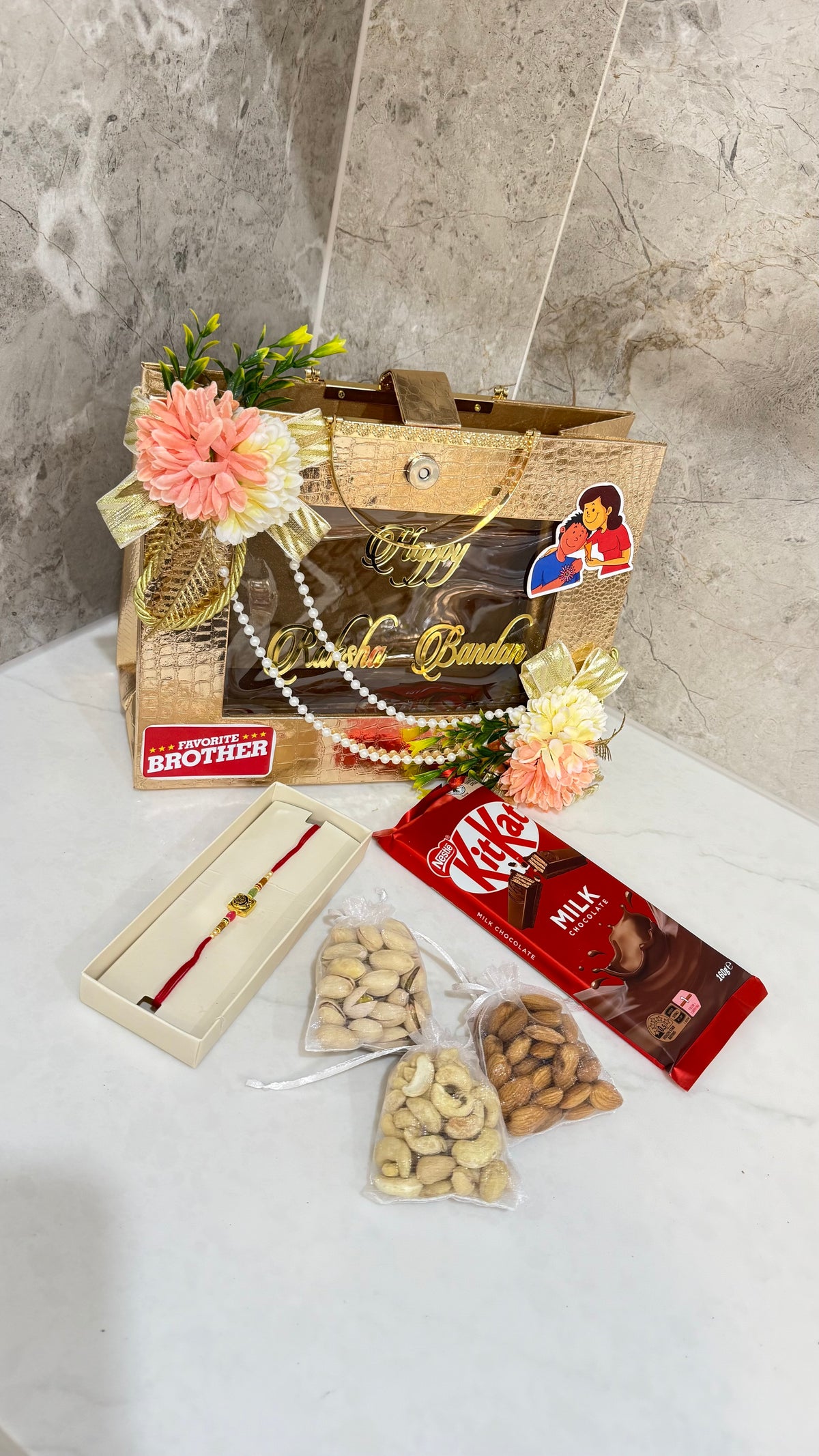 Premium Rakhi Gift Hamper Bhai brother