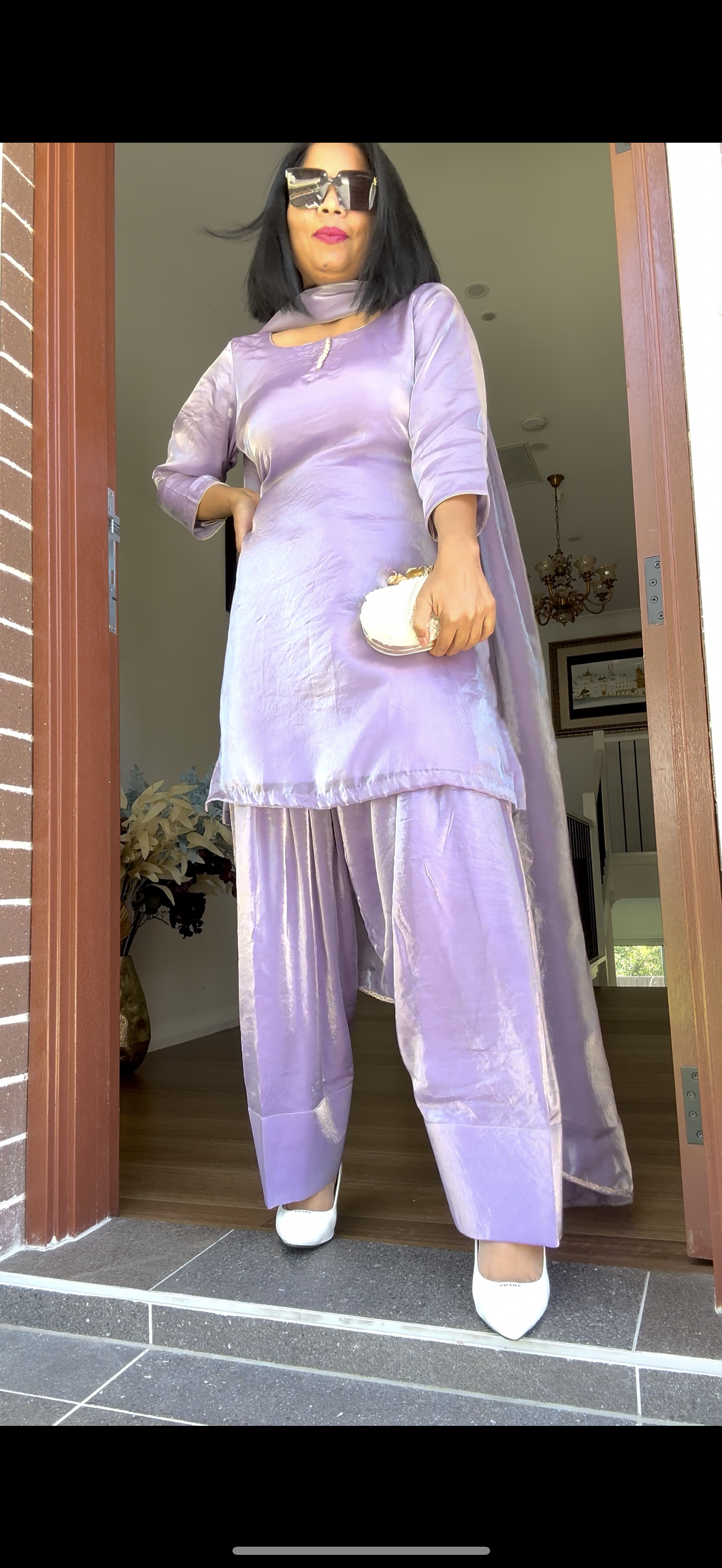 Salwar suit / Punjabi suit Lavender ( light Purple)