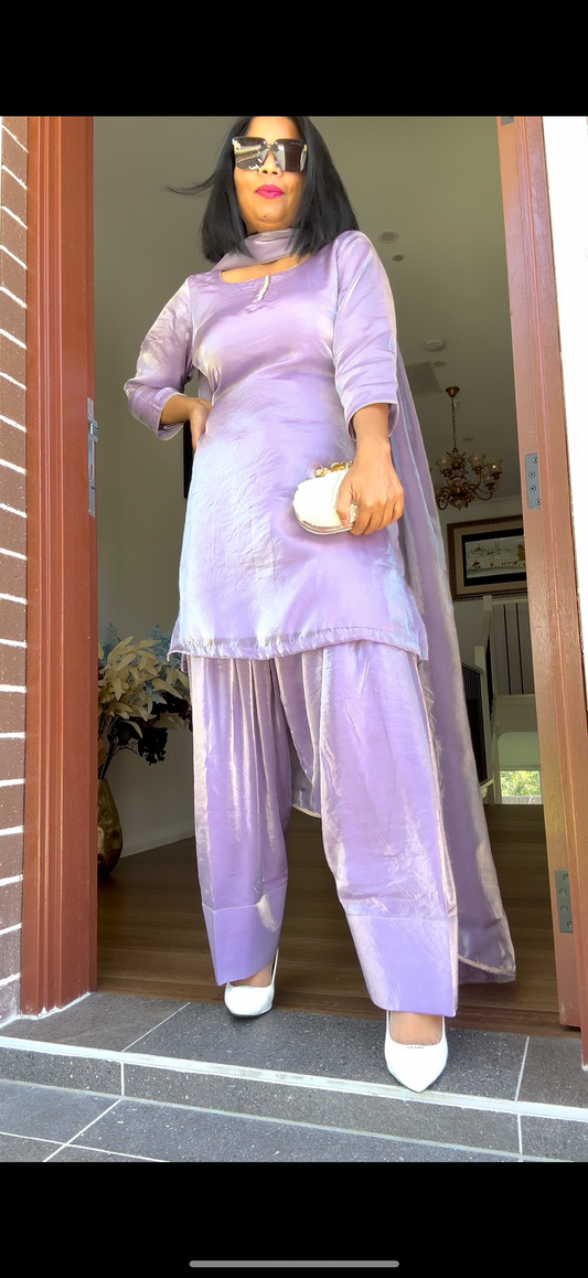 Salwar suit / Punjabi suit Lavender ( light Purple)