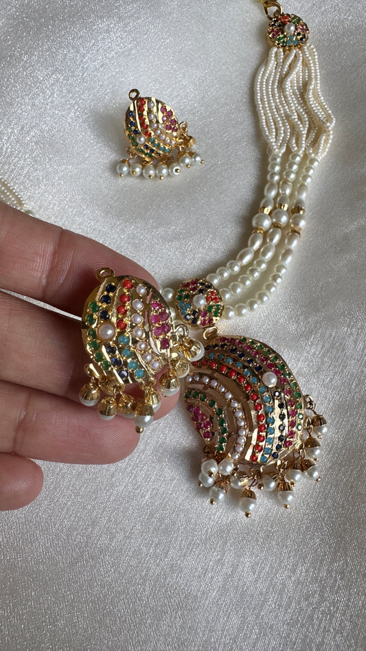 Real jadau gold plated necklace