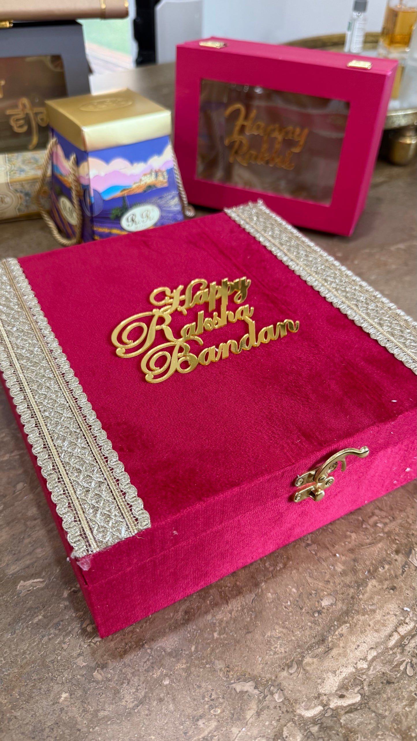 rakhi gift hamper empty box