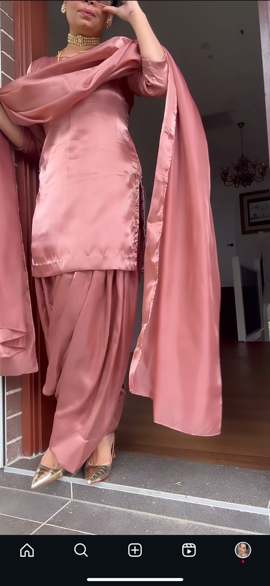 brown farshi salwar suit