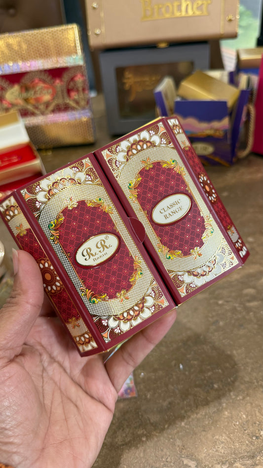 Premium American Diamond Rakhi for veera and bhabi combo