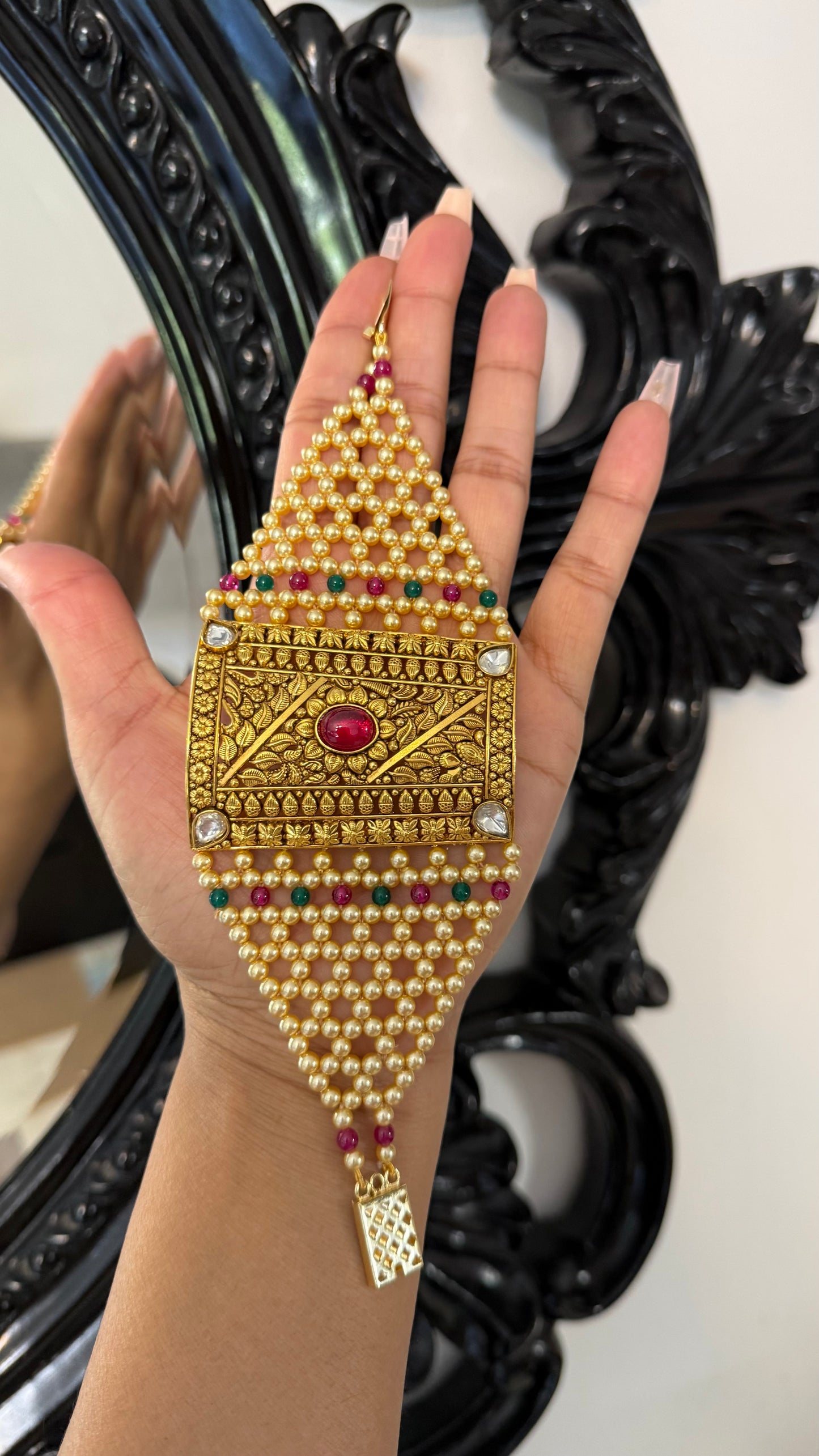 Gold Plated Bahi Bracelet for Women | Traditional Indian Jewellery Australia