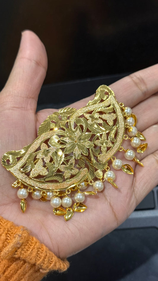 Gold plated hair pin (sui)
