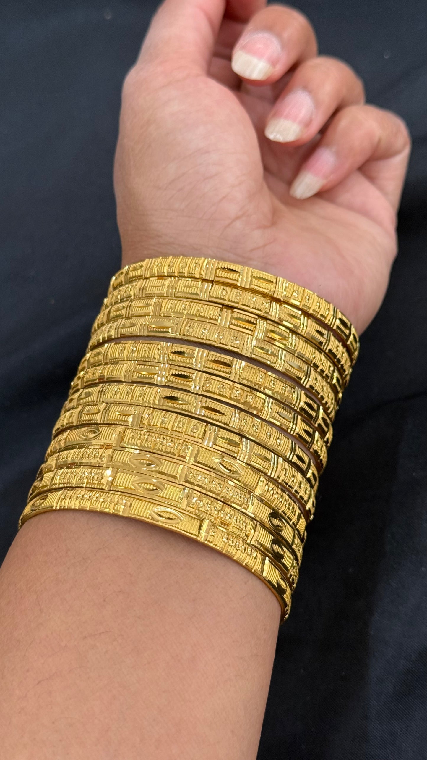 Gold look kangan Sandookh collection