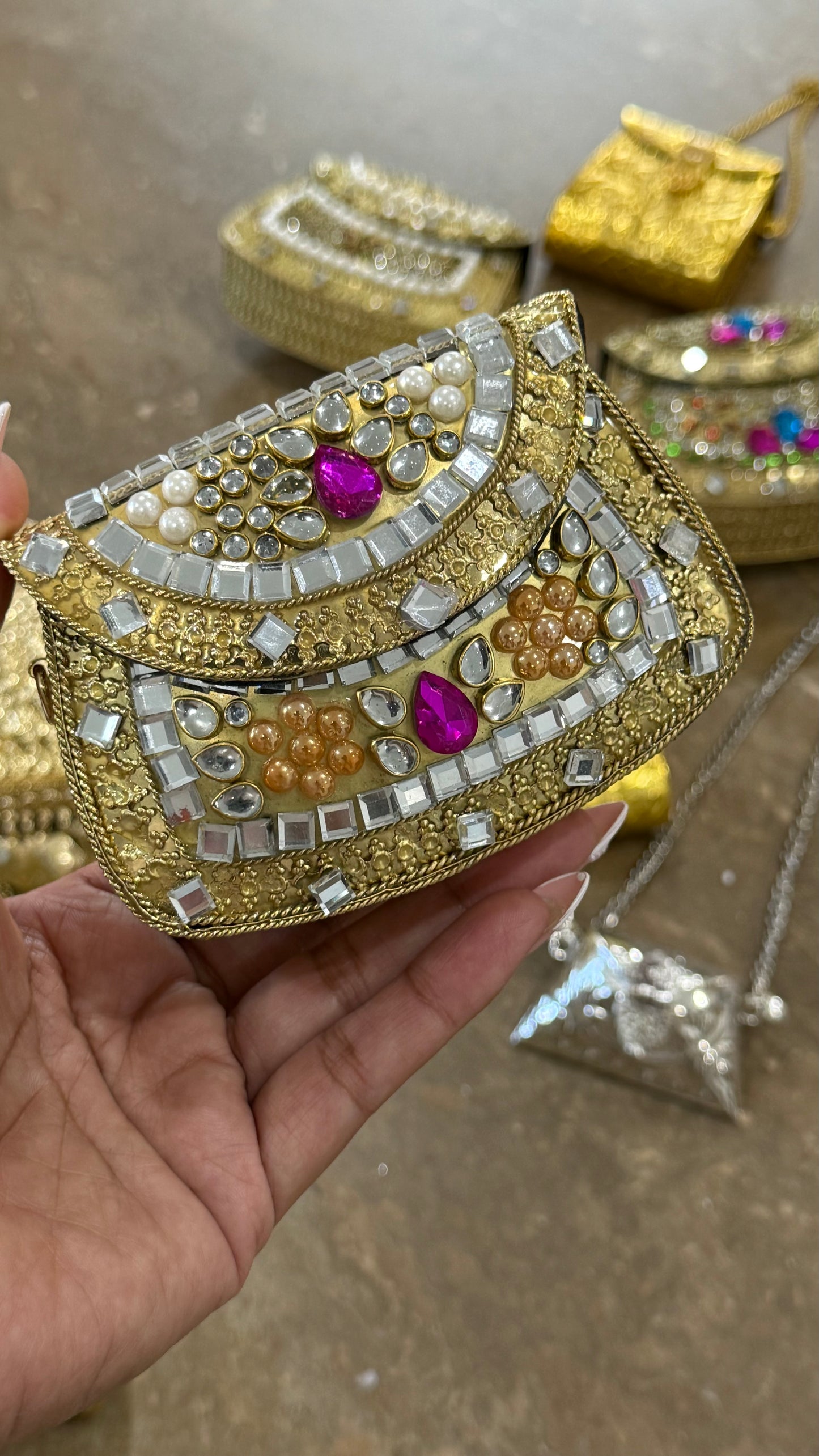 Designer Party Handbags evening clutch ( Mini Bag )