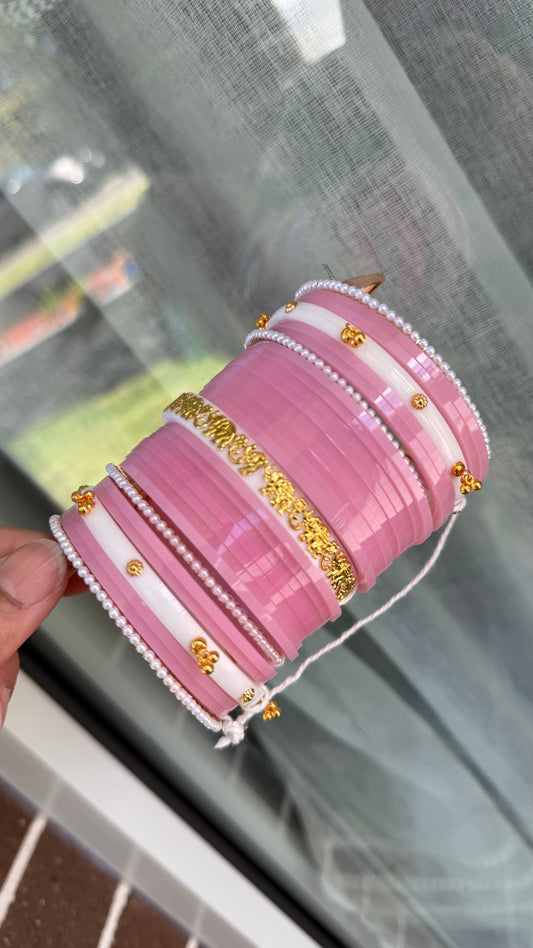 Premium Bridal Choora Pink