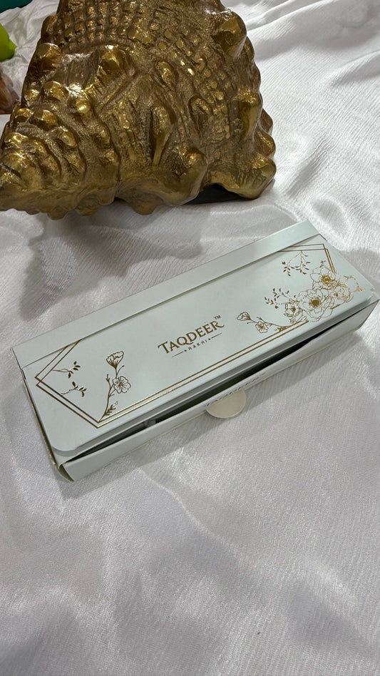 American diamond rakhi with greetings Rakhi for Brother