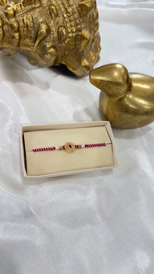 Gold look rakhi