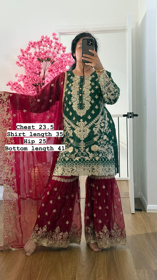 paksitani garrara suit / 3 piece outfit