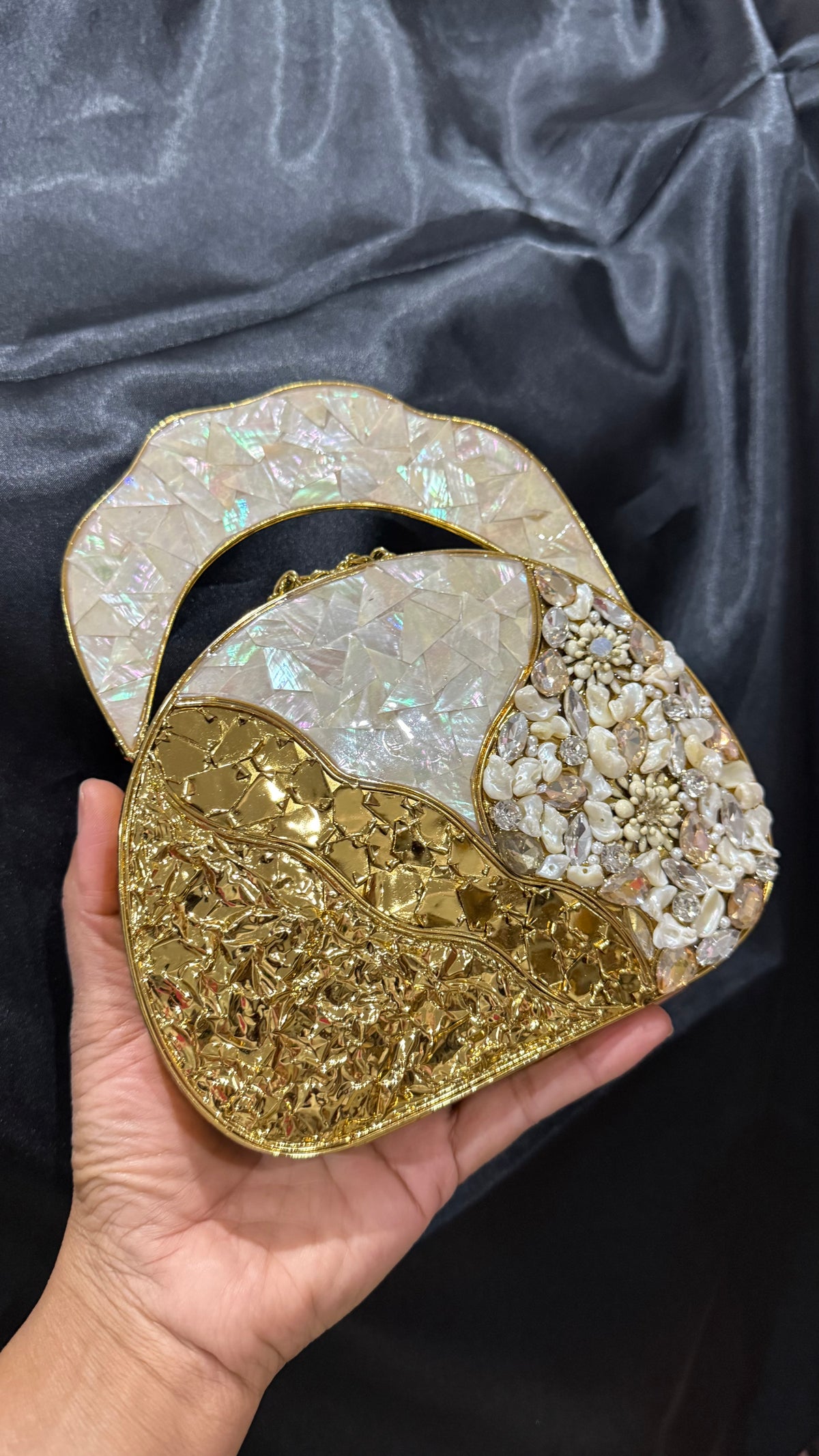Designer bag celebrity style clutch