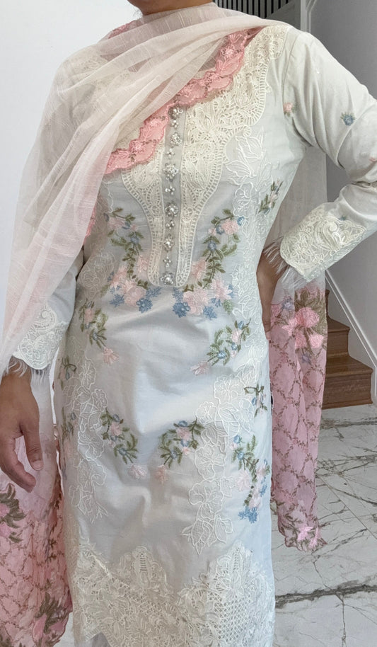 Pakistani pant palazo with dupatta pure cotton suit