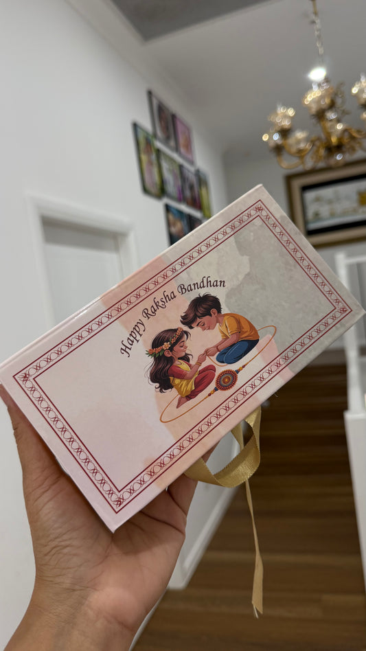 Rakhi gift hamper empty