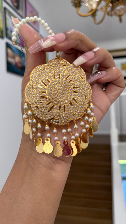 Real Jadau Gold Plated tikka
