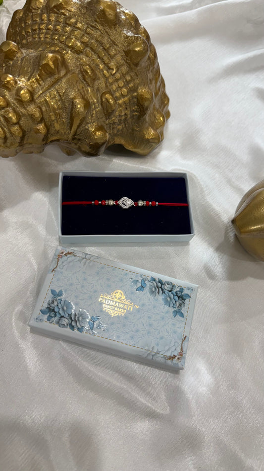 Sterling Silver Rakhi for Brother