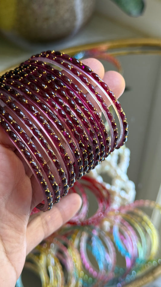 Glass Bangles for Karvachauth wine