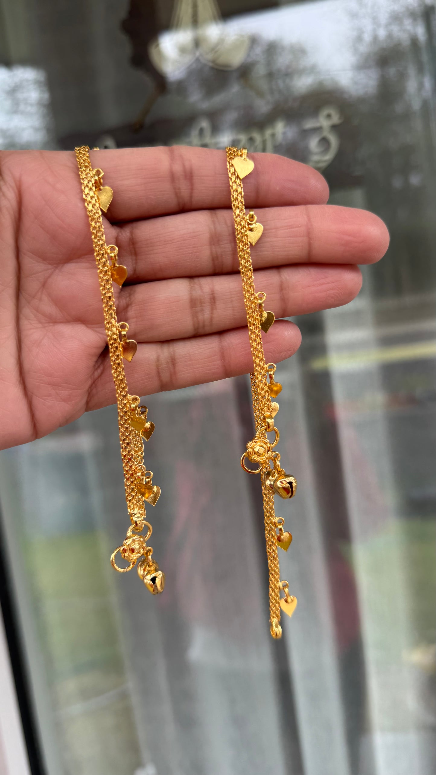 Gold Plated Anklet – Traditional Indian Jewelry  Sandookh collection