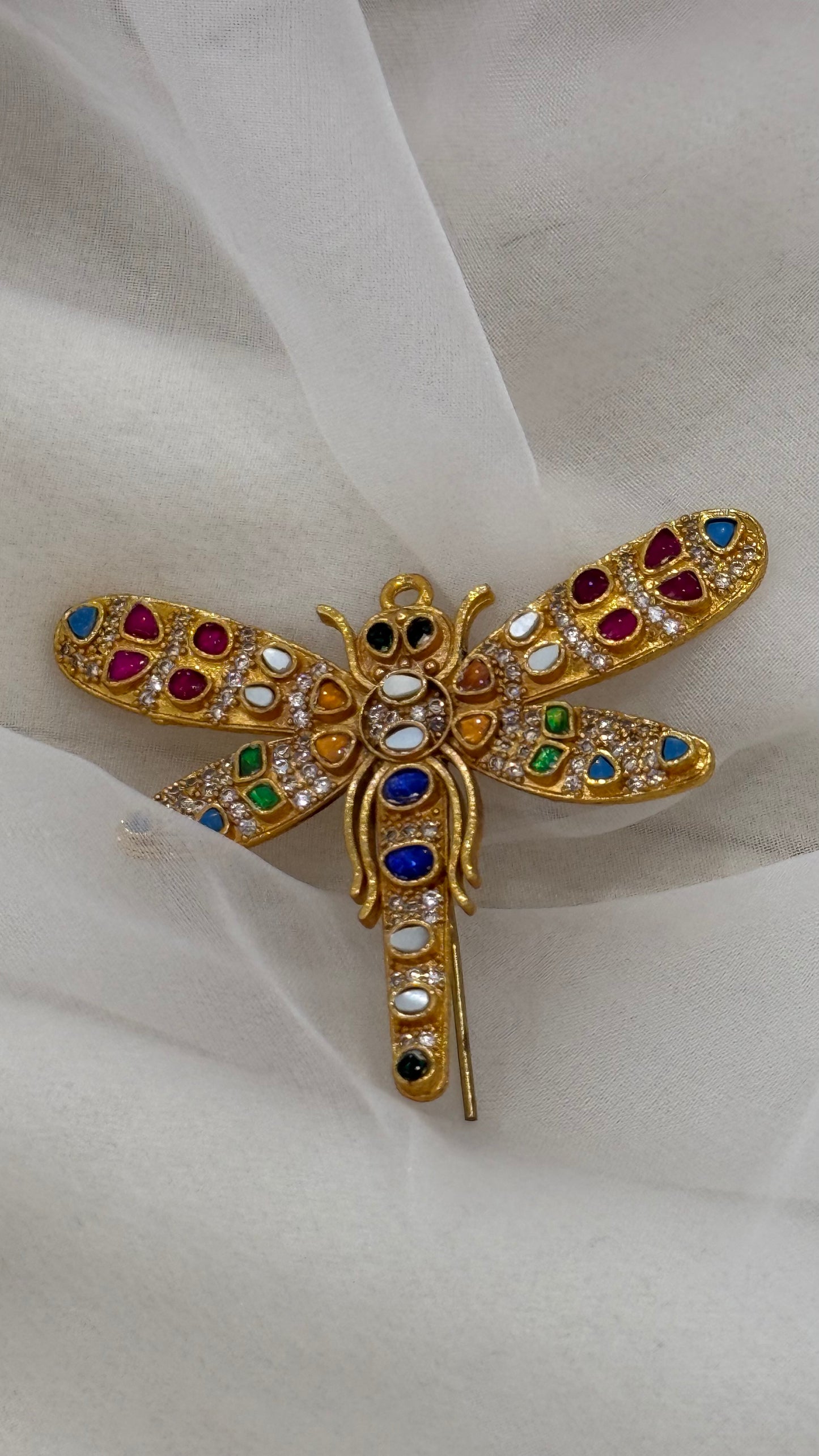 Pachi Kundan Brooch / Hair clip