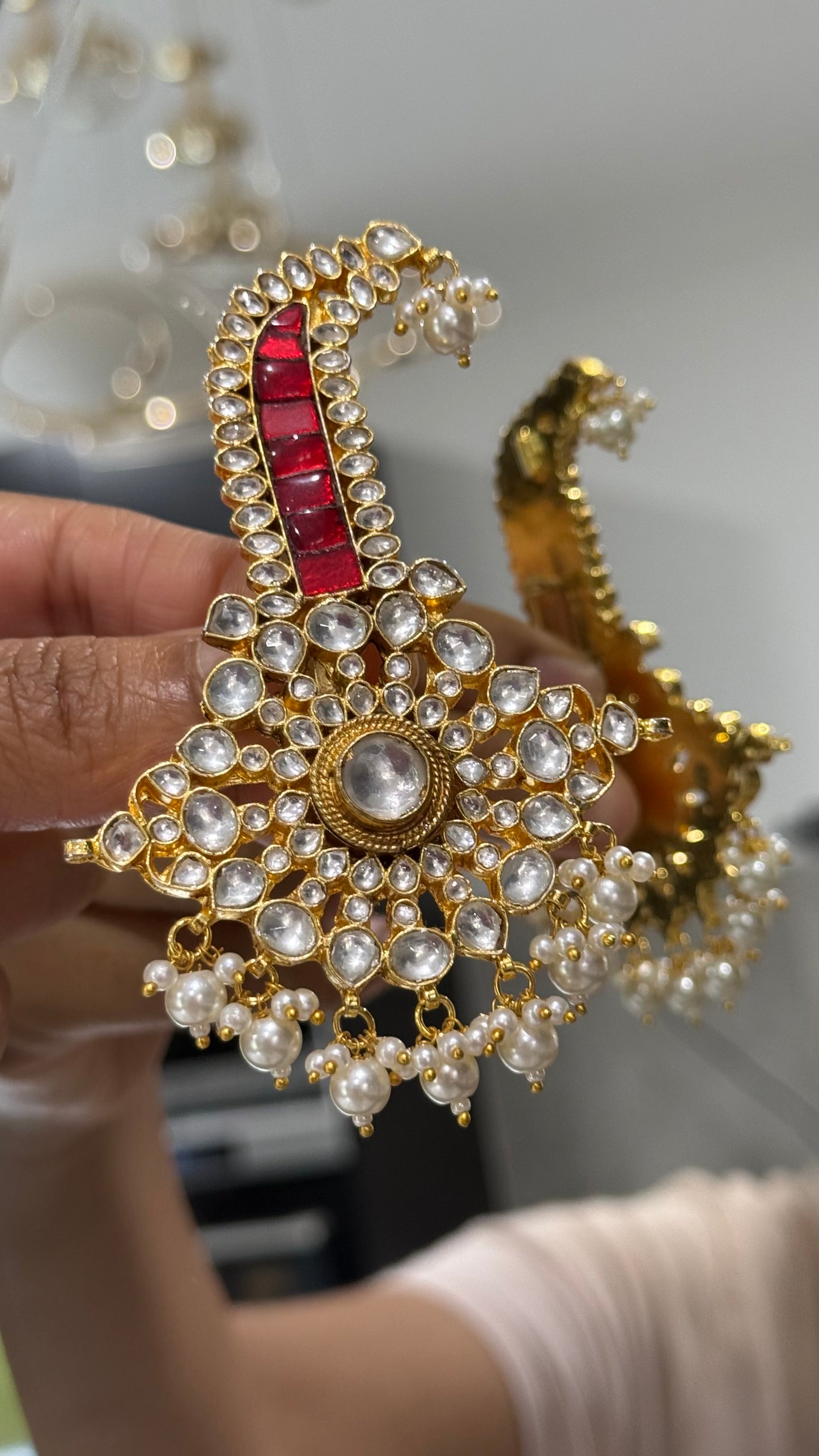 Handcrafted Wedding Kalgi Pachi – Groom/Men Turban Accessory | Gold-Plated | Mehar Punjab Designs