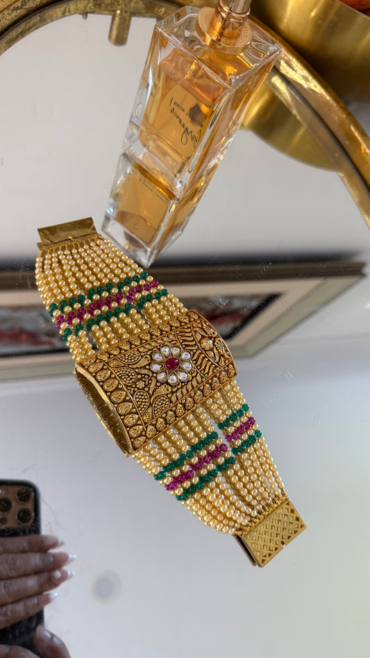 Gold-plated bahi bracelet Sandookh Collection