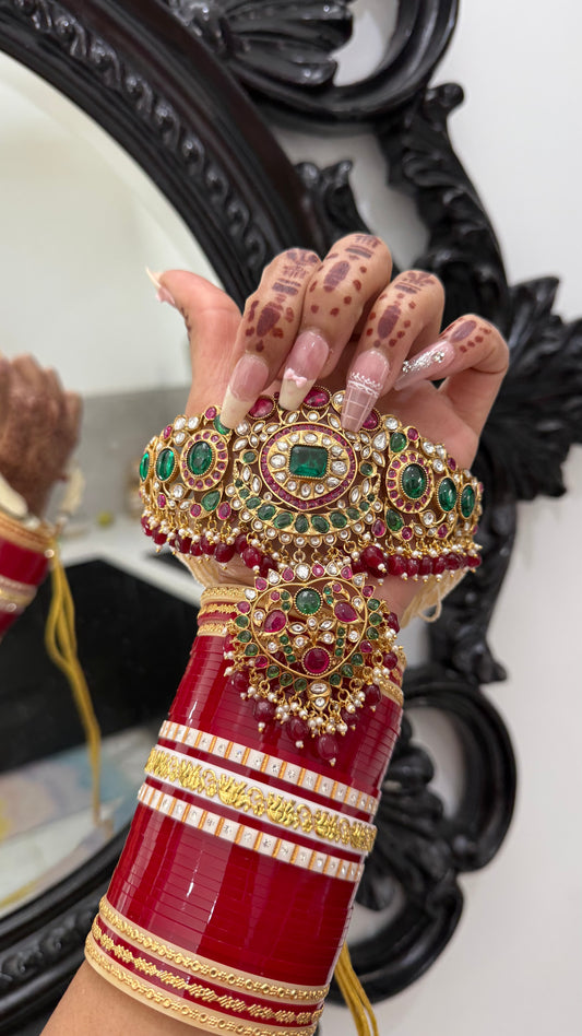 Sabyasachi Inspired Bridal Choker Set with Matching Earrings | Indian Bridal Jewellery Australia