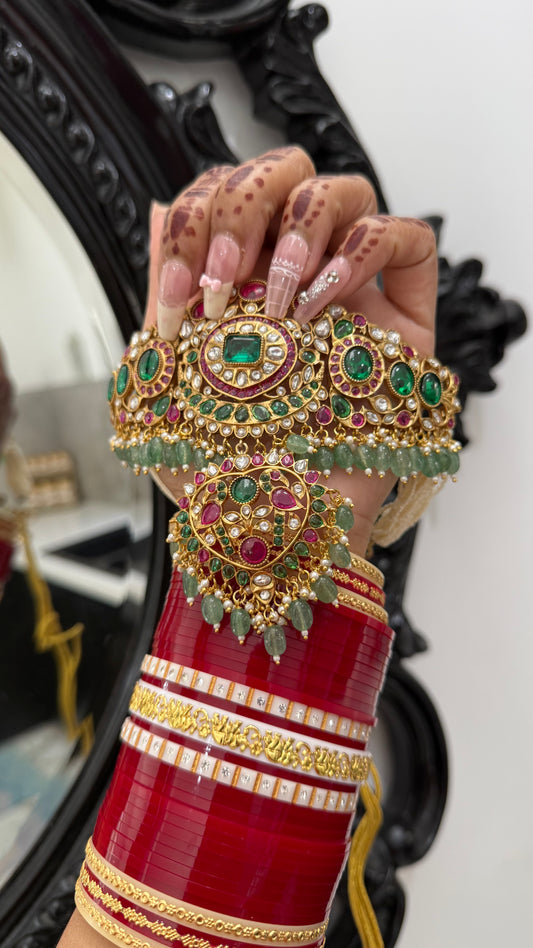 Sabyasachi Inspired Bridal Choker Set with Matching Earrings | Indian Bridal Jewellery Australia