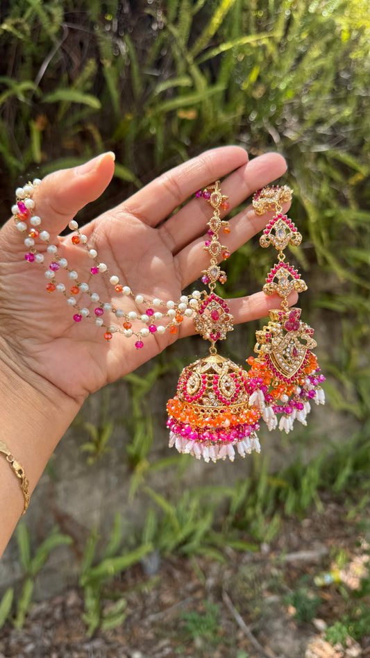 Pakistani jhumki with sahare