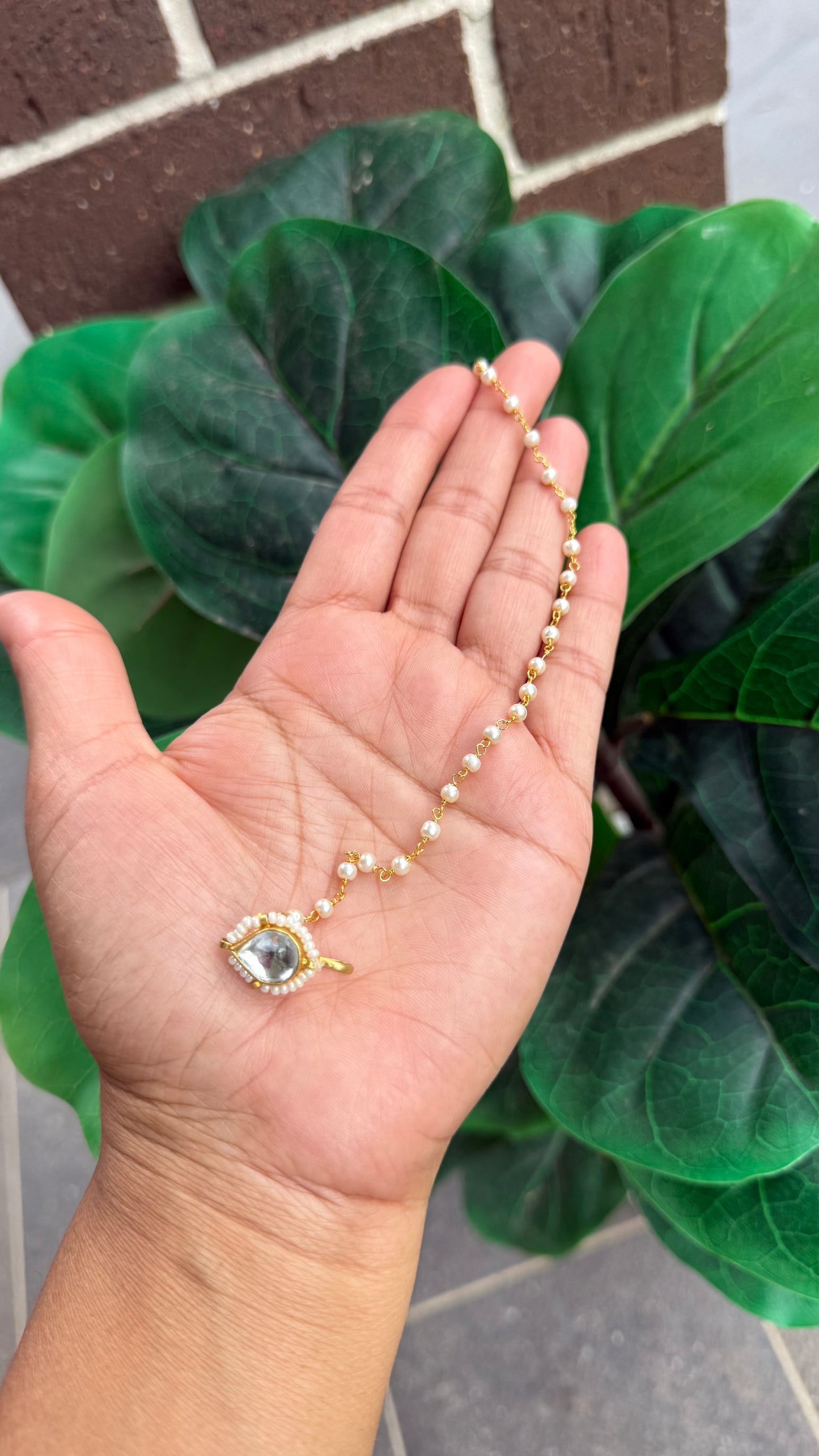 Pachi Kundan Nath (Non-Piercing Nose Ring) – Traditional Bridal Nath