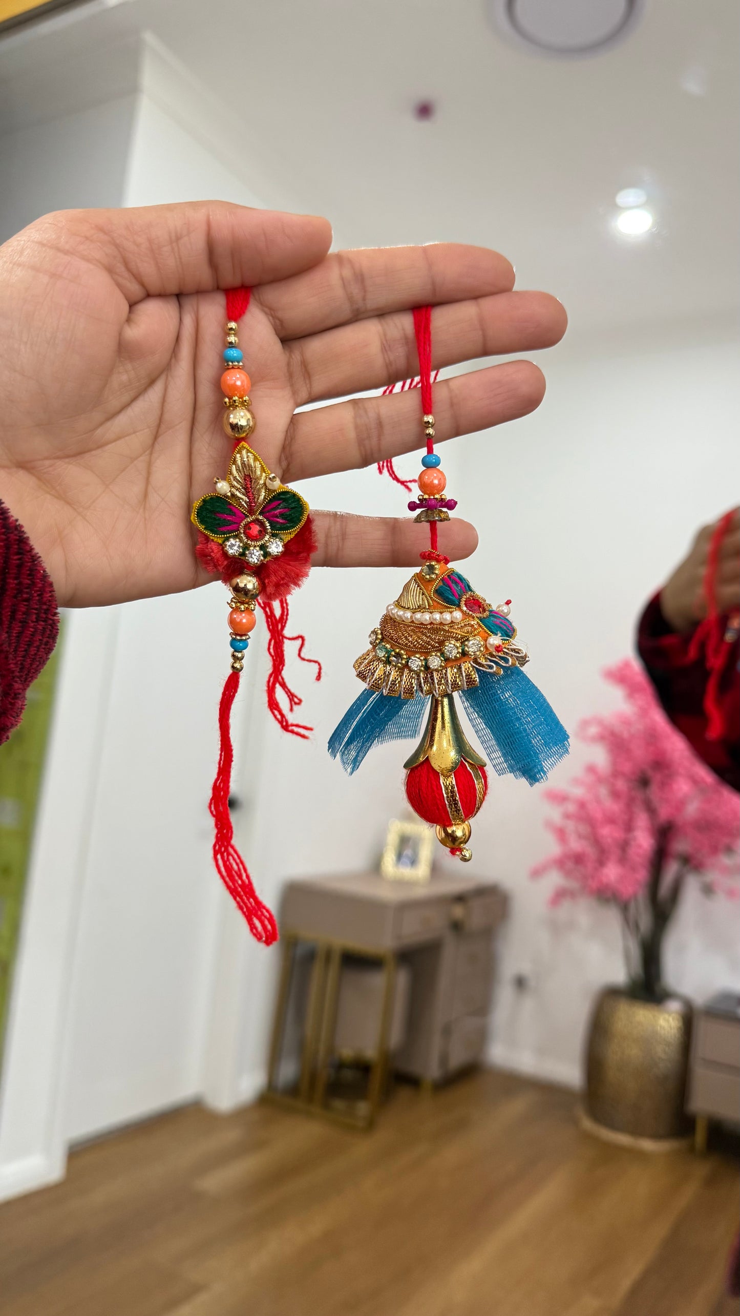 Premium Rakhi for Bhabi and Brother Combo